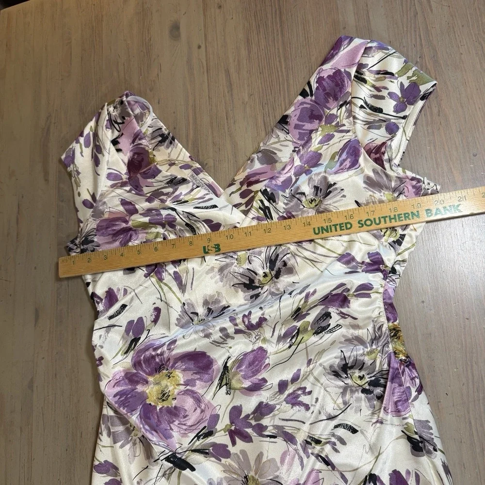Maggy London Womens 14 Floral Sleeveless Dress - Picture 5 of 9